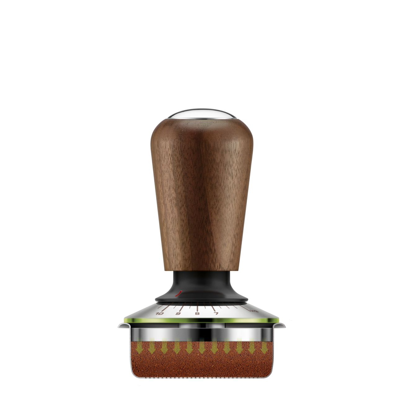 breville the force gauge tamper™ bea202wl 54mm walnut image 2