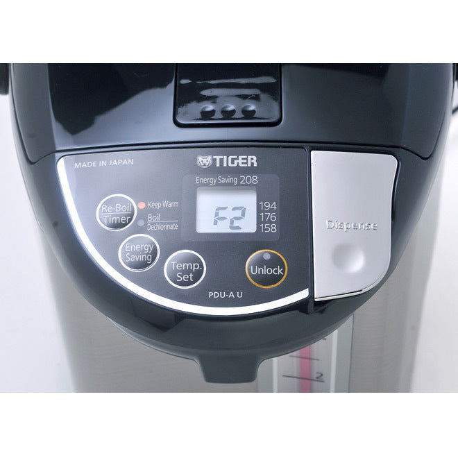 tiger electric water boiler and warmer pdua30u 3 0l stainless black image 2
