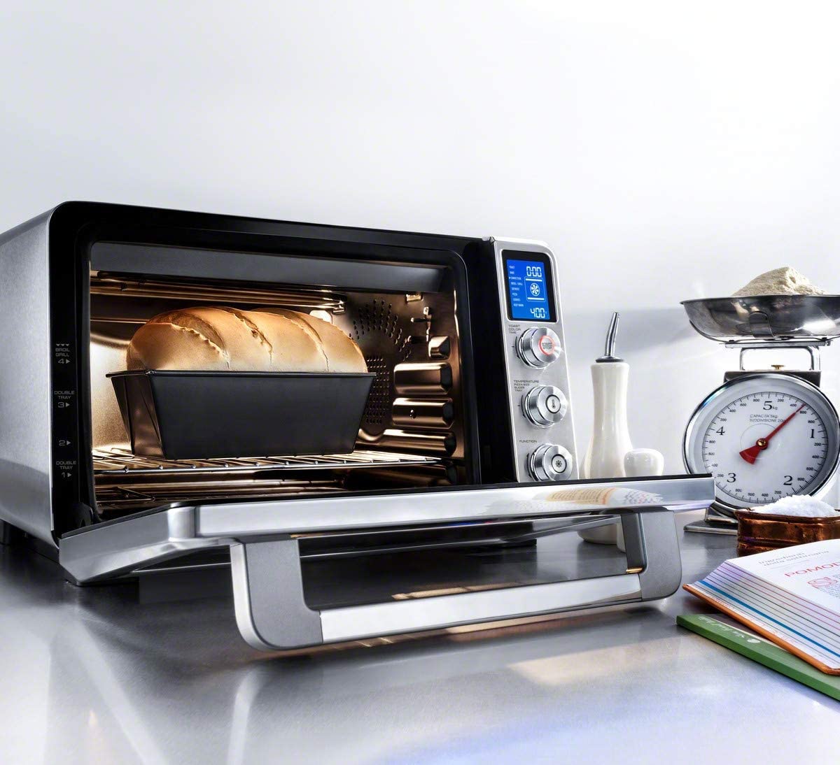 delonghi livenza convection oven 0 8 cu ft digital controls s s eo241150m image 10