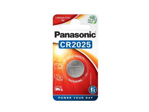 panasonic lithium coin battery 3v x 1 cr2025 image 1
