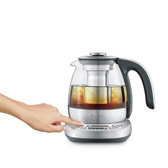 breville the smart tea infuser compact kettle 1 0l brushed s s amp glass body btm500clr image 3