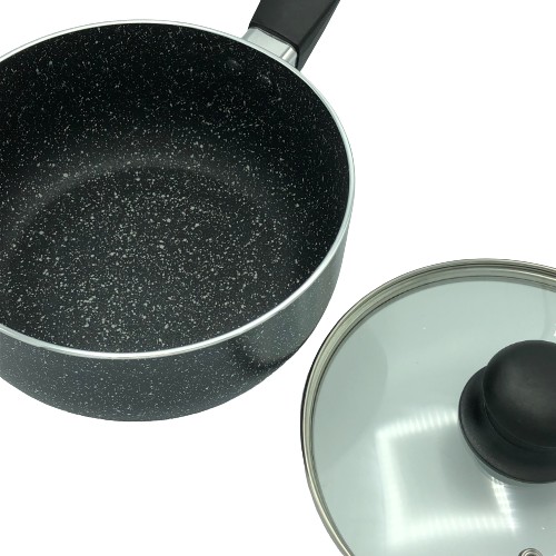 healthy bear 18cm aluminum sauce pan w lid induction bcal 18spg in image 4