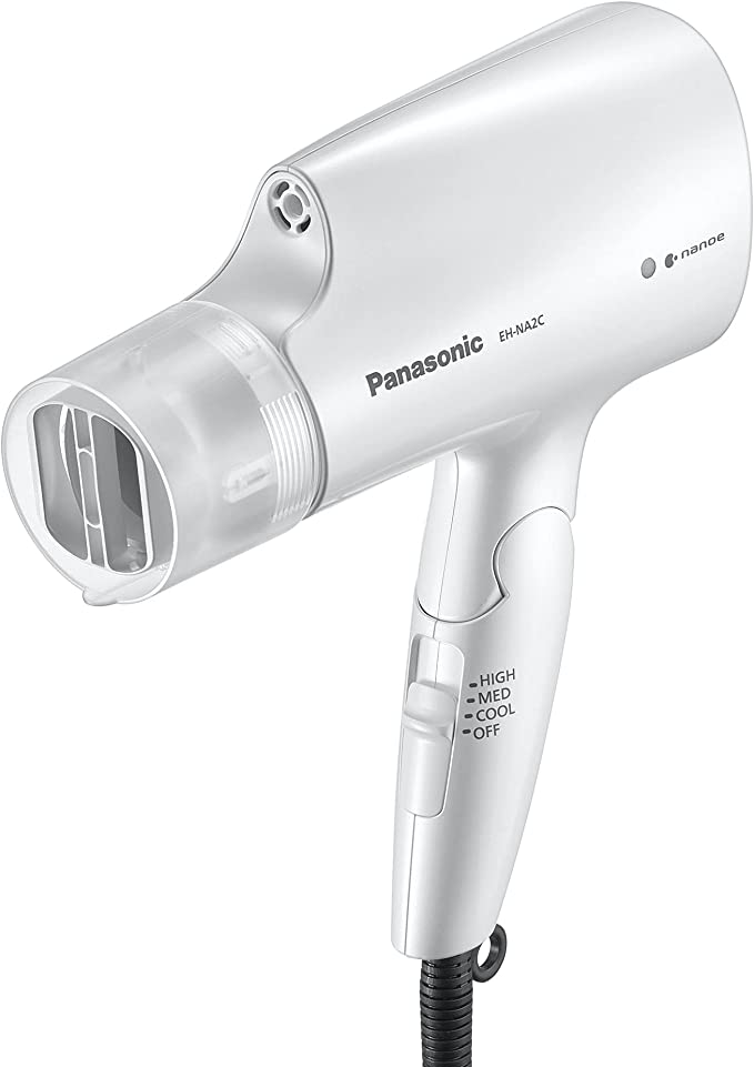 panasonic hair dryer folding handle w nanoe amp oscillating nozzle white eh na2c image 1