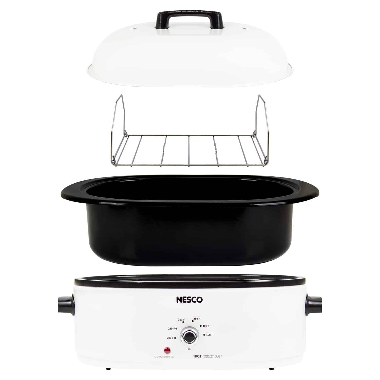 nesco roaster oven 18 qt porcelin cookwell white mwr18 14 image 2