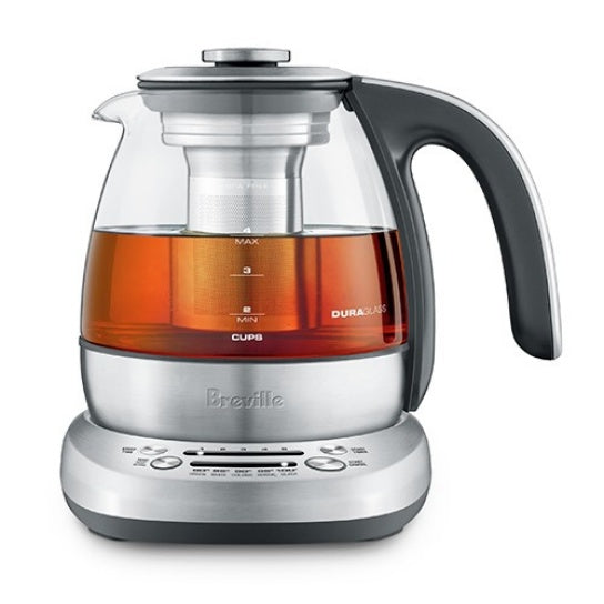 breville the smart tea infuser compact kettle 1 0l brushed s s amp glass body btm500clr image 2