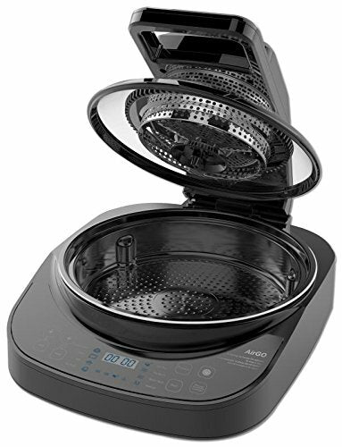 airgo 5 in 1 cooking system ap360 crepe naan maker mini oven indoor grill air fryer robotic stir fryer image 2