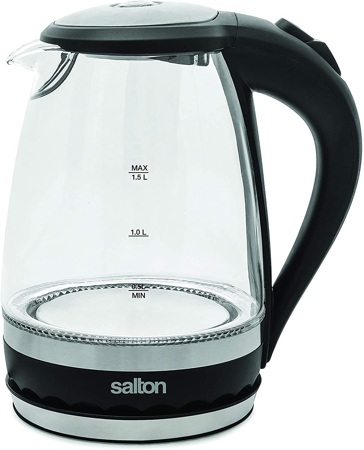 salton cordless kettle 1 5l 1100w glass body w black trim gk 1831 image 3