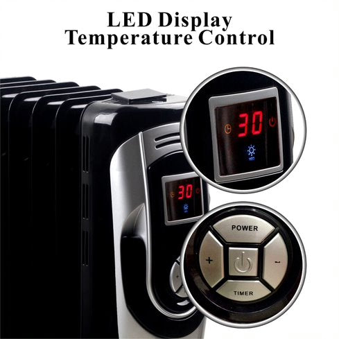 optimus oil filled heater 7 fins digital h 6015 image 7