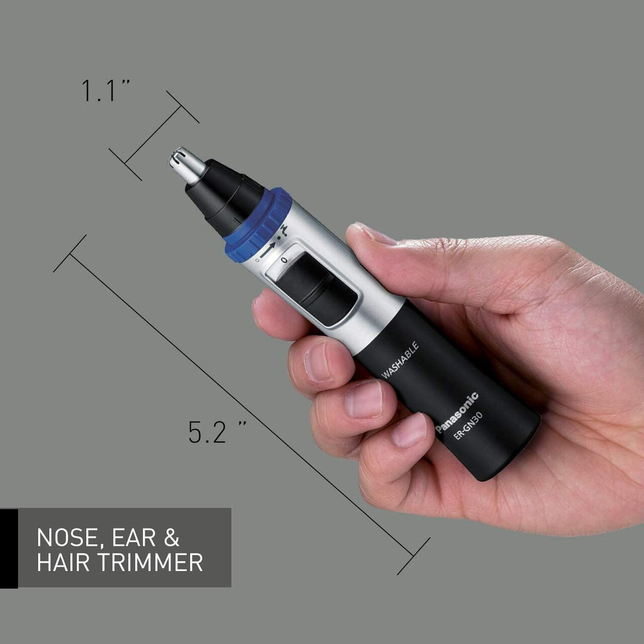 panasonic trimmer ergn30k for nose and ear image 3