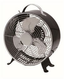 optimus drum fan 10 retro black metal f 6310bk image 1