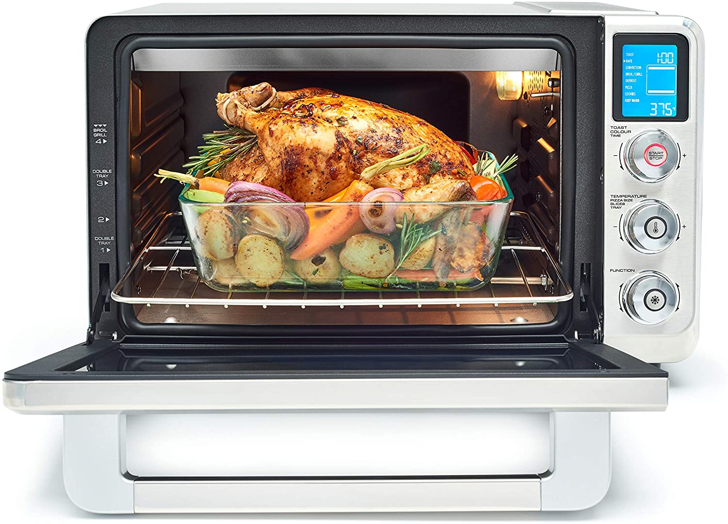 delonghi livenza convection oven 0 8 cu ft digital controls s s eo241150m image 4