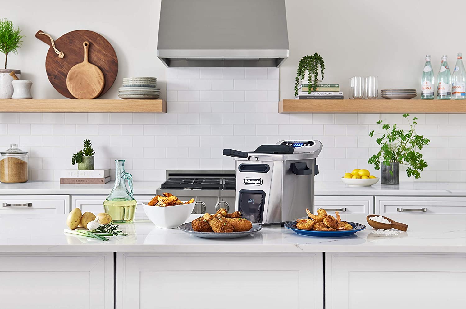 delonghi livenza deep fryer 4 5l dual zone digital controls easyclean drain system s s d44528dz image 6
