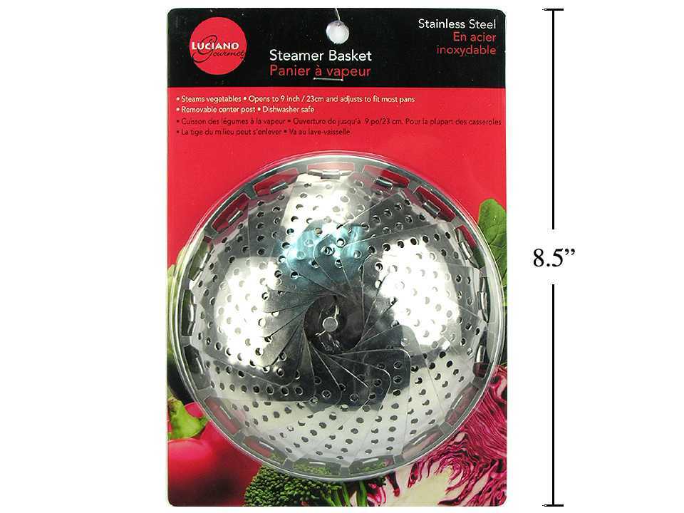 l gourmet 9 s s steamer basket 70013 image 1