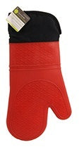 luciano gourmet silicone oven mitt 70374 red image 1