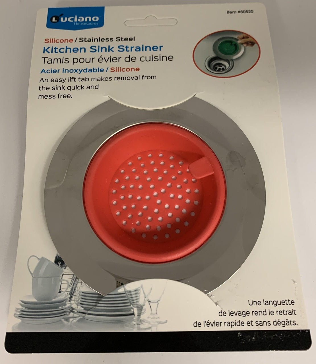luciano housewares kitchen sink strainer 80520 image 1