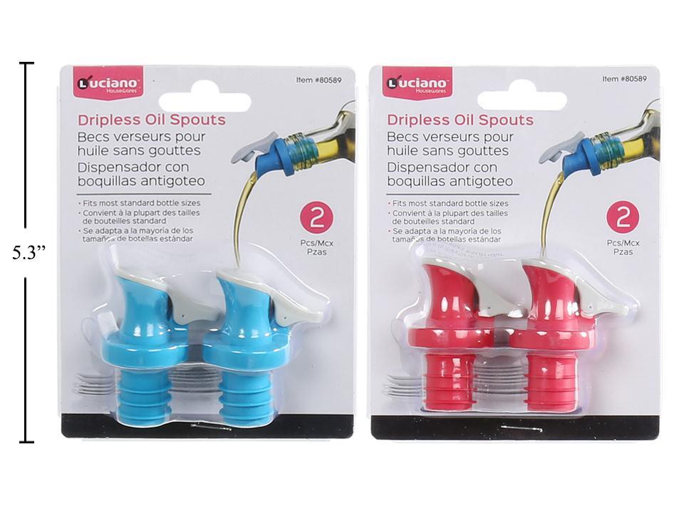 luciano 2 pc dripless oil spouts set 80589 image 1