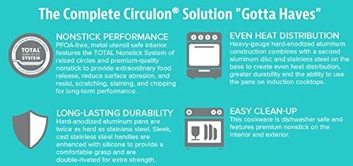 circulon symmetry hard anodized non stick cookware 11 piece set 87376 image 7