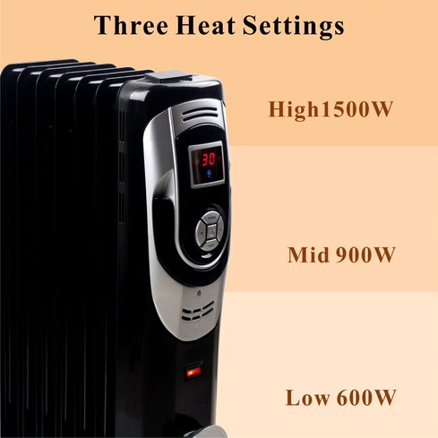 optimus oil filled heater 7 fins digital h 6015 image 4