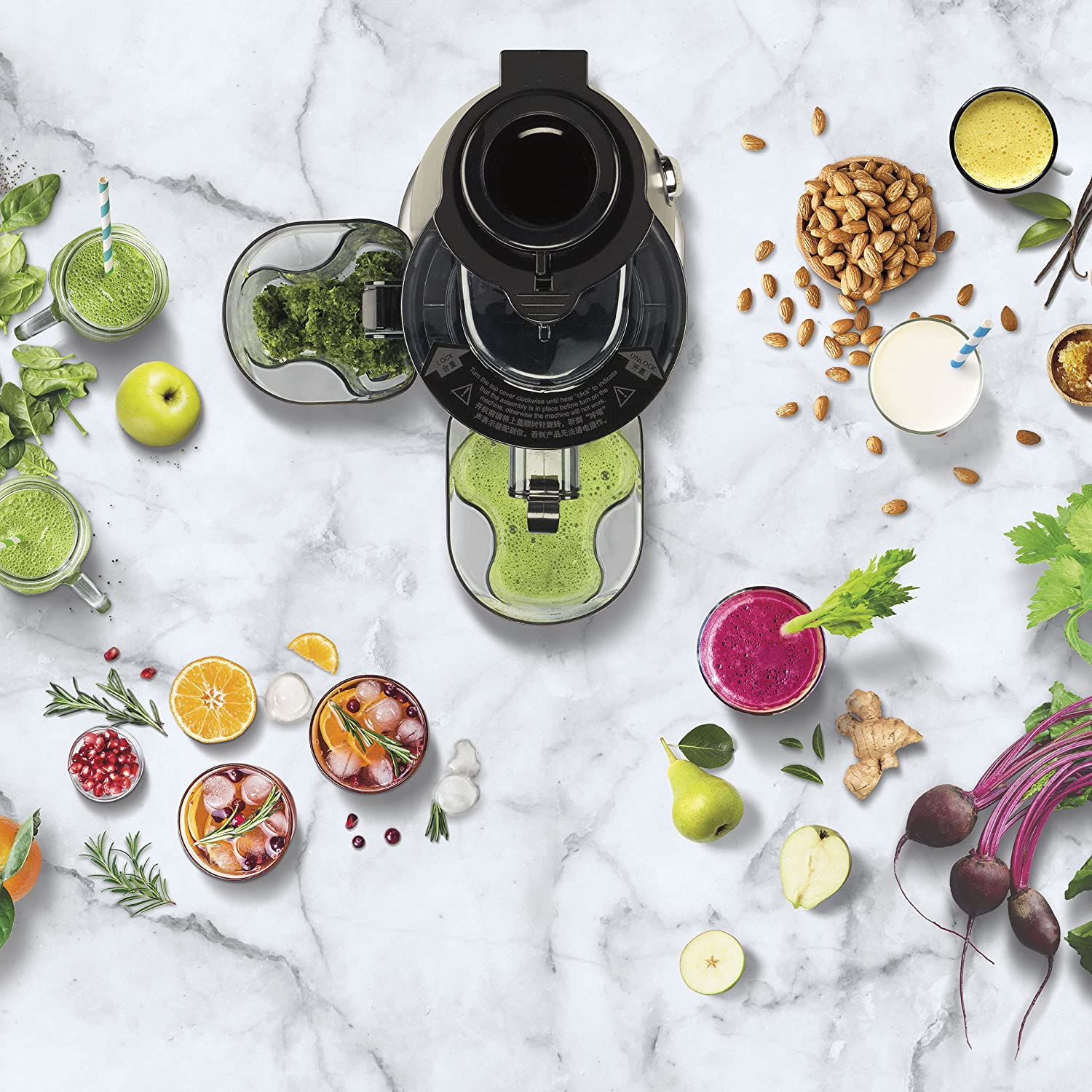 cuisinart masticating slow juicer 200w silver csj 300c image 5