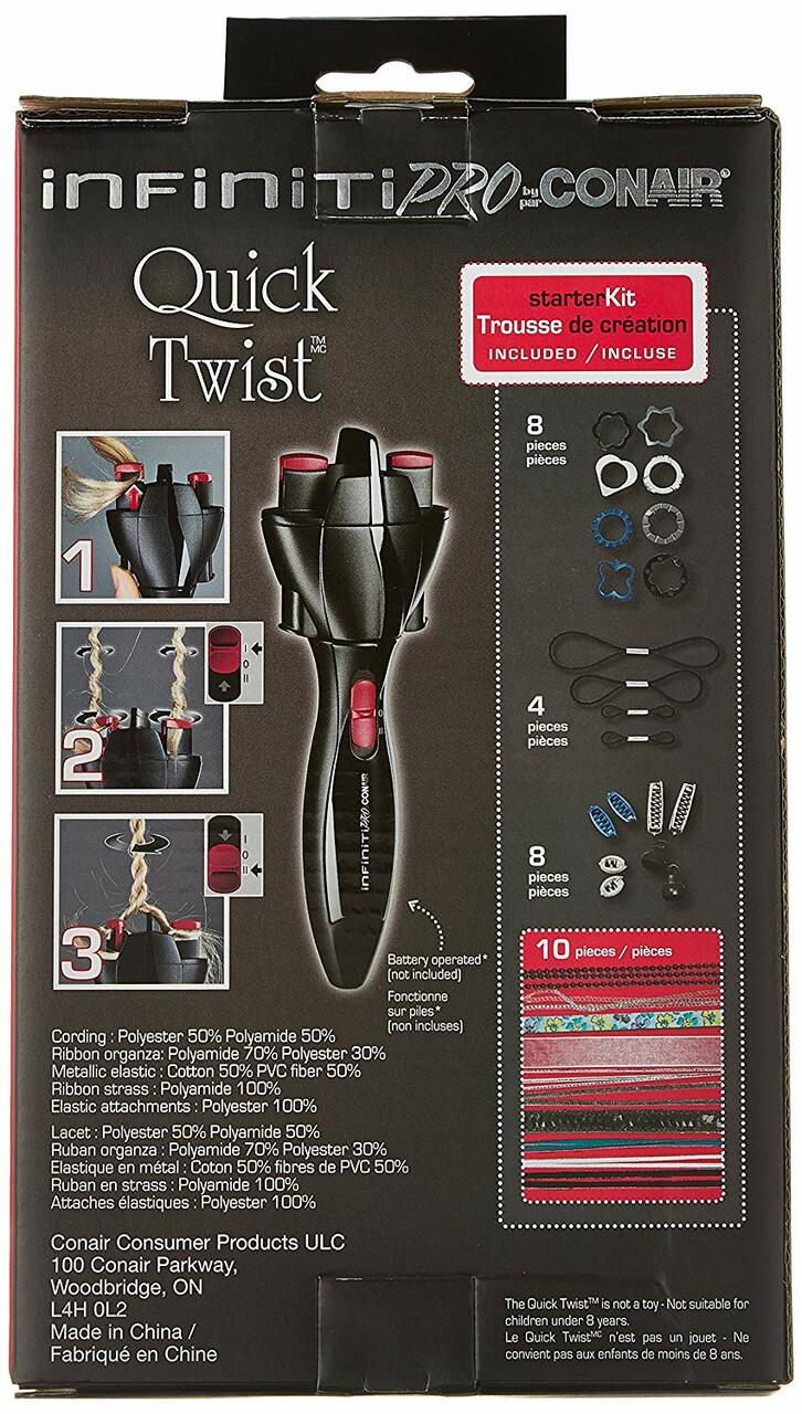 conair infiniti quick twist cd205c battery braid maker image 10