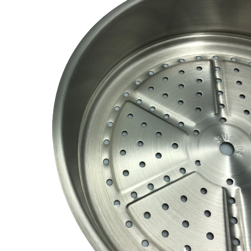healthy bear s s steaming tray 34cm for hybrid wok bc hw34st image 3