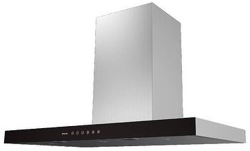sakura kitchen rangehood 36 wide wall mount chimney style brushed s s m3000 36hs image 2