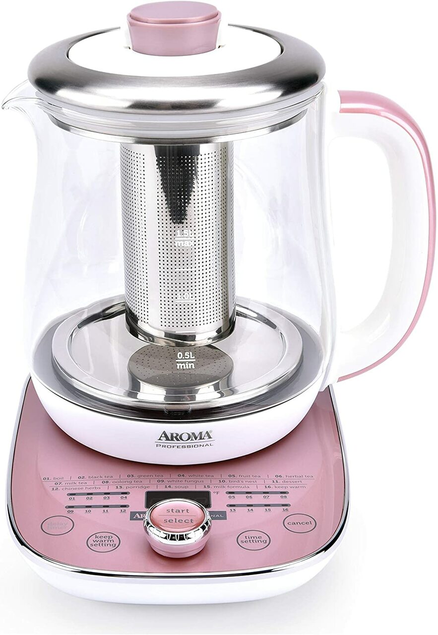 aroma professional nutri kettle 1 5l pink awk 701 image 3