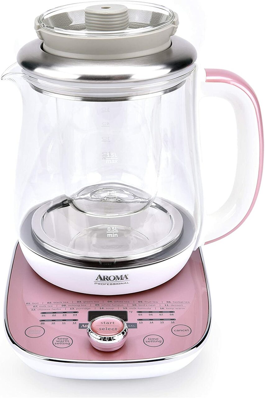 aroma professional nutri kettle 1 5l pink awk 701 image 7