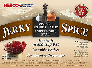 nesco jerky spice 6 pack bjg6 cracked pepper garlic image 1