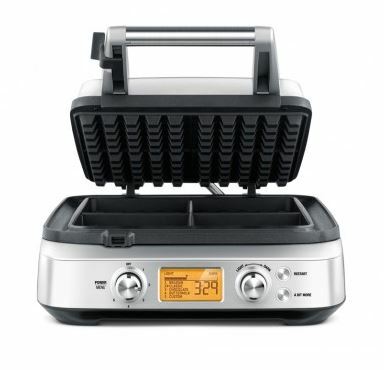 breville waffle maker bwm640bss 1800w 4 slice with waffleiq image 1