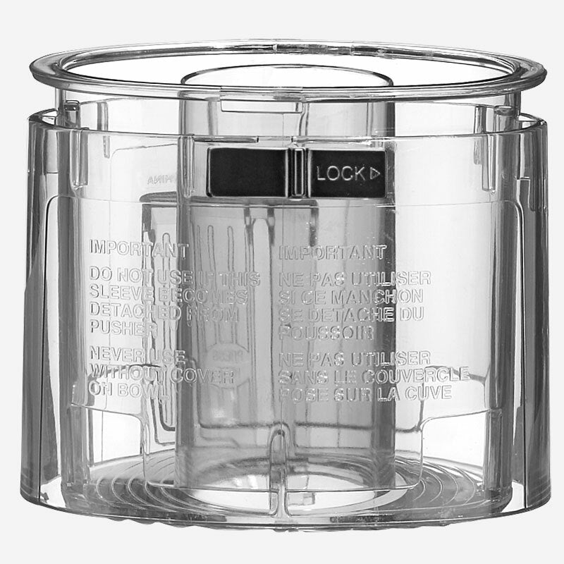 cuisinart pusher sleeve assembly grey for dlc 7 dlc 8 dfp 14 image 3