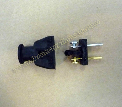 replacement plug socket 2 pole 2 wire polorized image 1