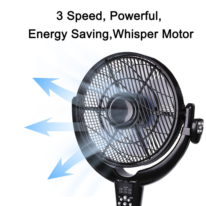 optimus louver fan 14 pedestal remote led timer f 7508 image 5