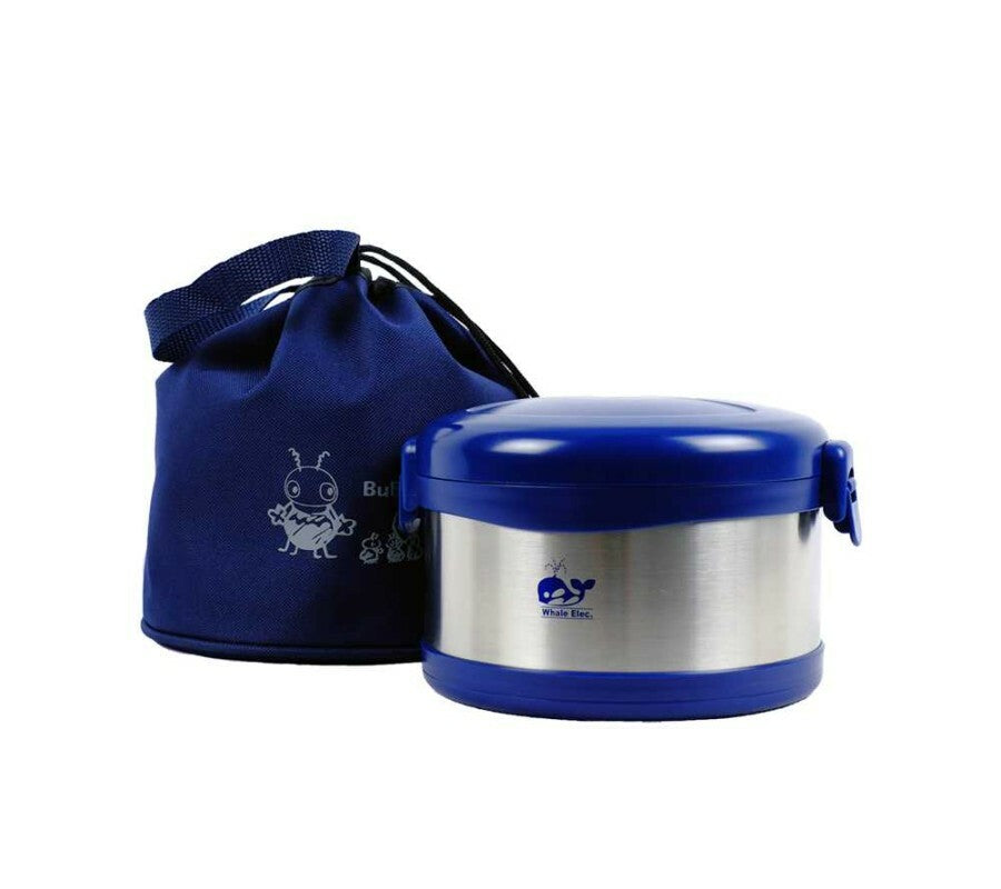whale sun kung thermal lunch kit j950eb 0 95l with divider basket incl carrying bag image 2