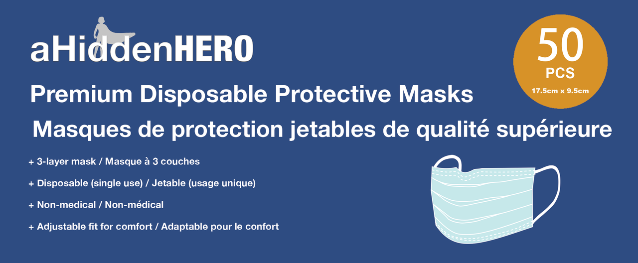 ahiddenhero premium disposable face mask 50 pcs image 4