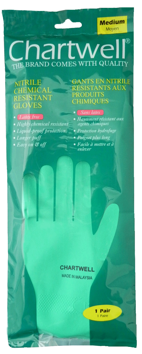 chartwell nitrile chemical resistant gloves 35593 medium size image 3