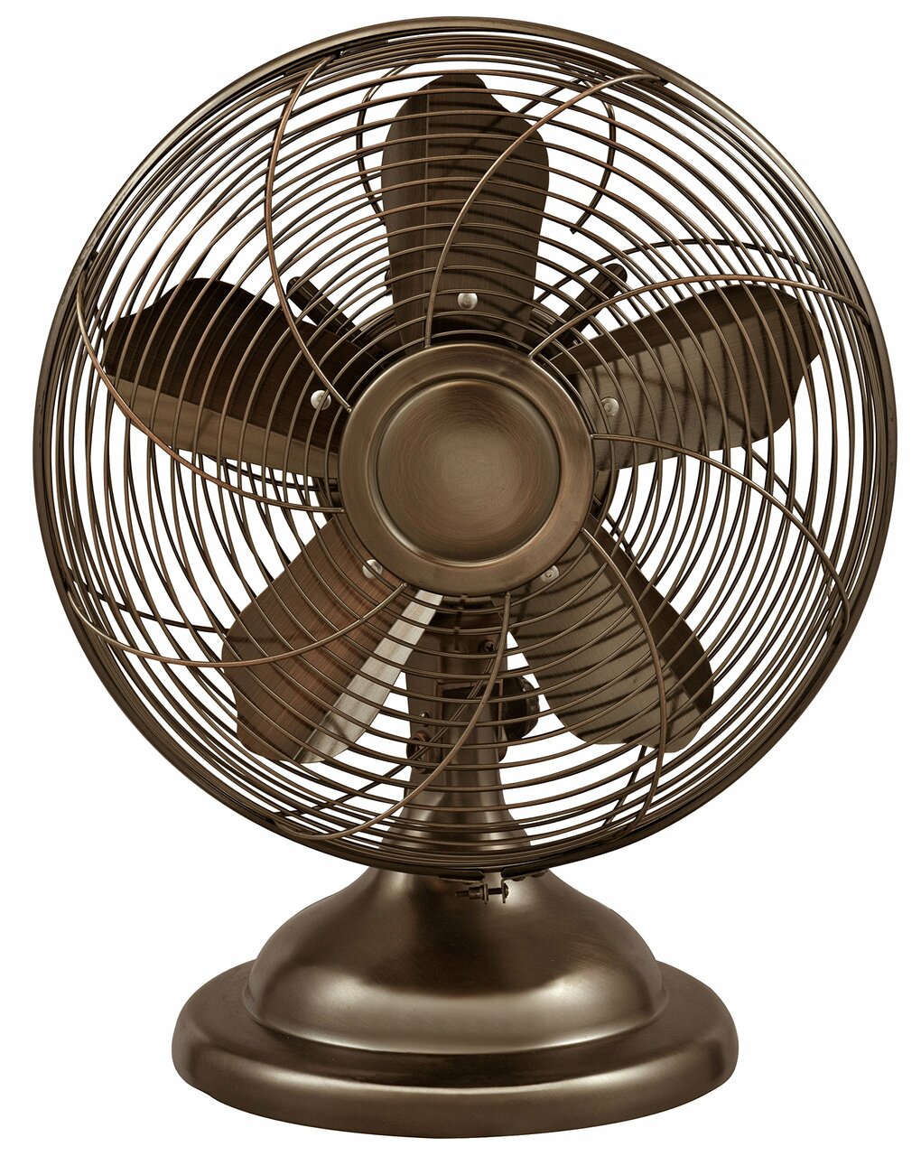 optimus antique metal desk fan f6212 12 3 speed image 1