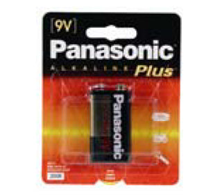 panasonic alkaline plus battery 6am6pa1b 9v 1 pack image 1