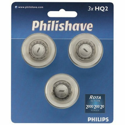 philips shaving heads 3x hq2 for 2000 series image 1