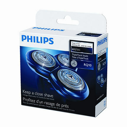 philips shaving heads 3x rq10 for arcitec 1000 series image 1