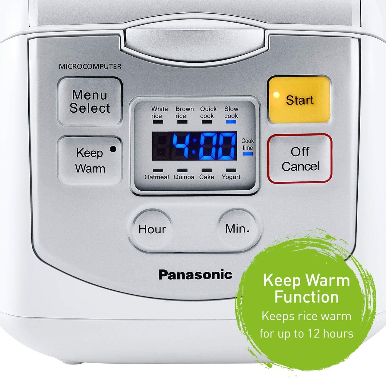 panasonic rice cooker srzc075w 4 cup microcomputer controlled image 2