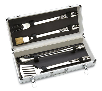 all clad s s bbq tool set w case t147 image 1