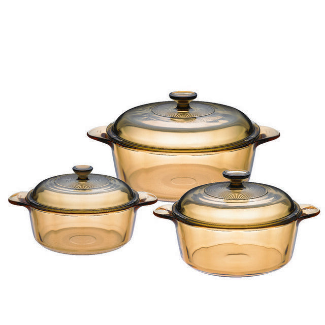 visions glass versa pot set vs332 6 pieces image 1