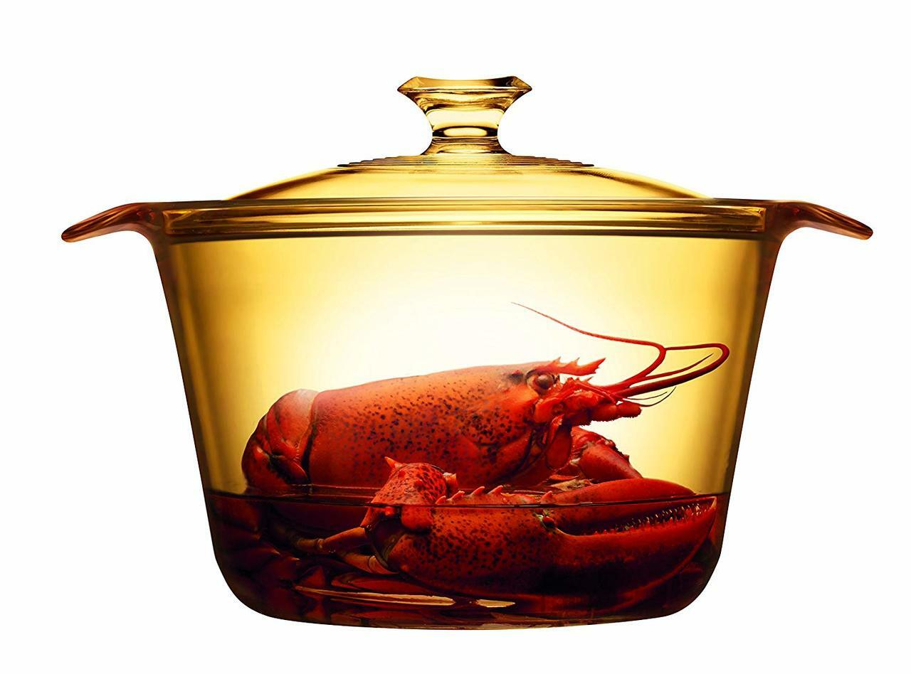 visions flair glass cook pot vsf38 3 8l with glass cover image 3