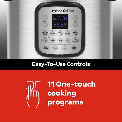 instant pot pressure cooker amp air fryer 8 0 quart 11 in 1 multi use programmable duo crisp80 image 4