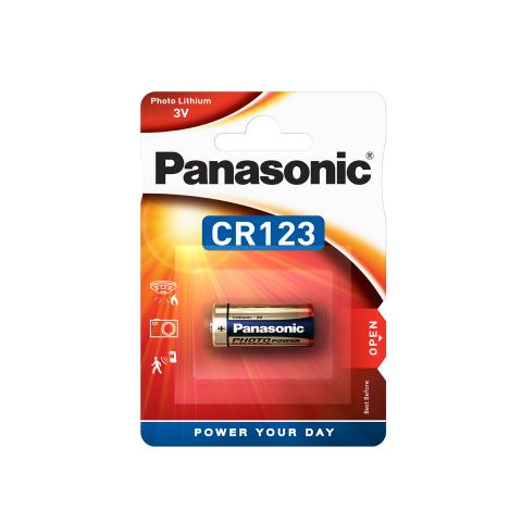 panasonic lithium camera battery 3v x 1 cr123a image 1