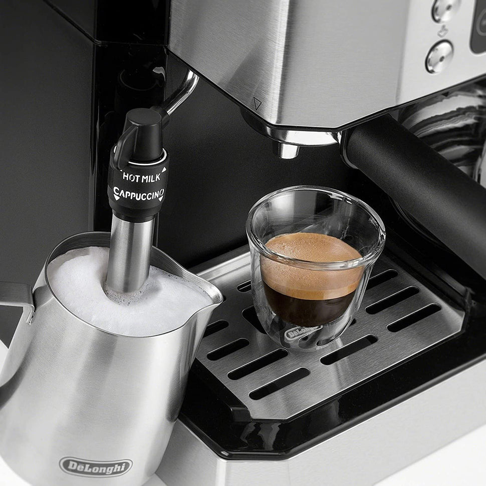 delonghi combination pump espresso amp drip coffee maker 10 cup glass carafe com532 image 4