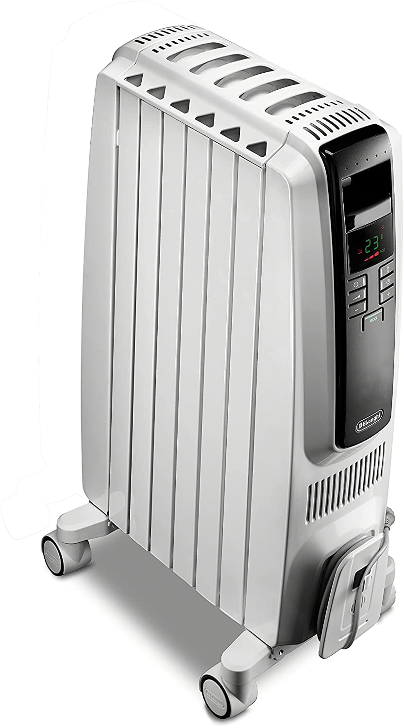 delonghi dragon4 oil filled heater 6 fins with patented thermal chimneys digital controls trd40615e image 2