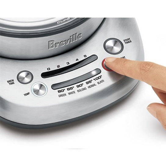breville the smart tea infuser compact kettle 1 0l brushed s s amp glass body btm500clr image 6
