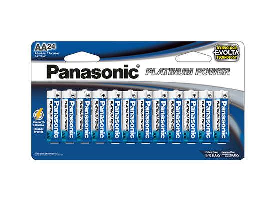 panasonic battery aa x 24 platinum power lr6xe24b image 1